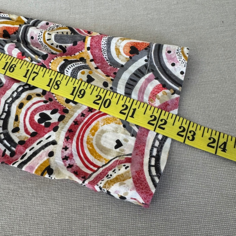 Dress Addict Button‎ Front Cotton Dress Tiered Medium Rainbow Print - Picture 11 of 11